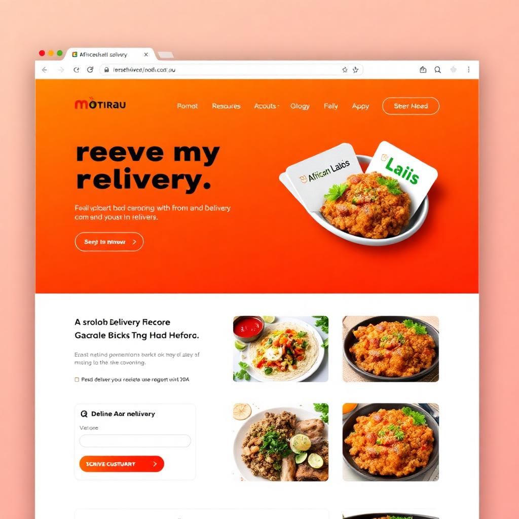 Lagos Eats website design by Ruby Designer